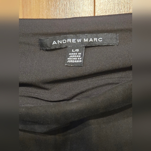 NWOT Andrew Marc Black Pants - Picture 4 of 7